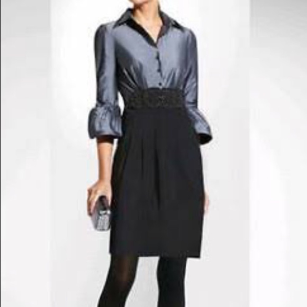 BCBG MaxAzria dress gray and black waist